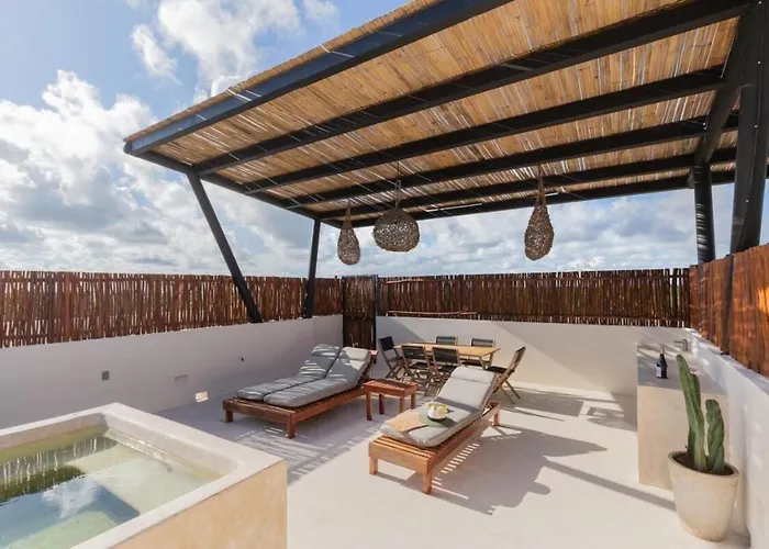 Luxury 2br Private Rooftop Pool Apartamento Tulum